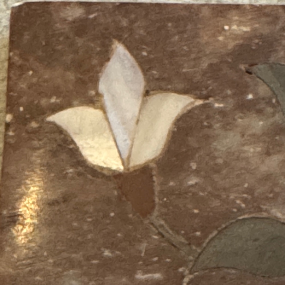 Vintage! Soapstone/Marble Trinket Box with Floral Inlay - Picture 7 of 15